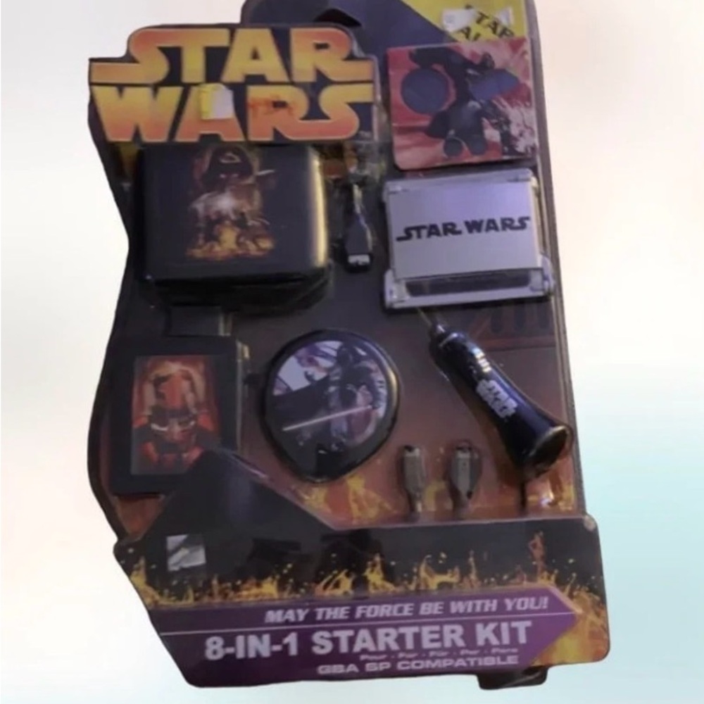 NEW rare 2005 naki Star Wars game boy advance 8 in 1 starter kit NIB Nintendo